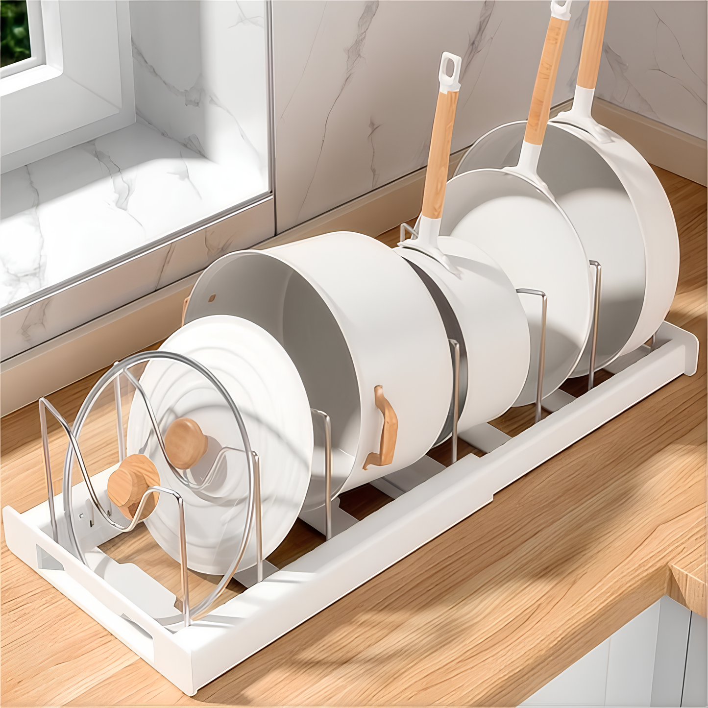 Retractable Kitchen Cabinet Organizer