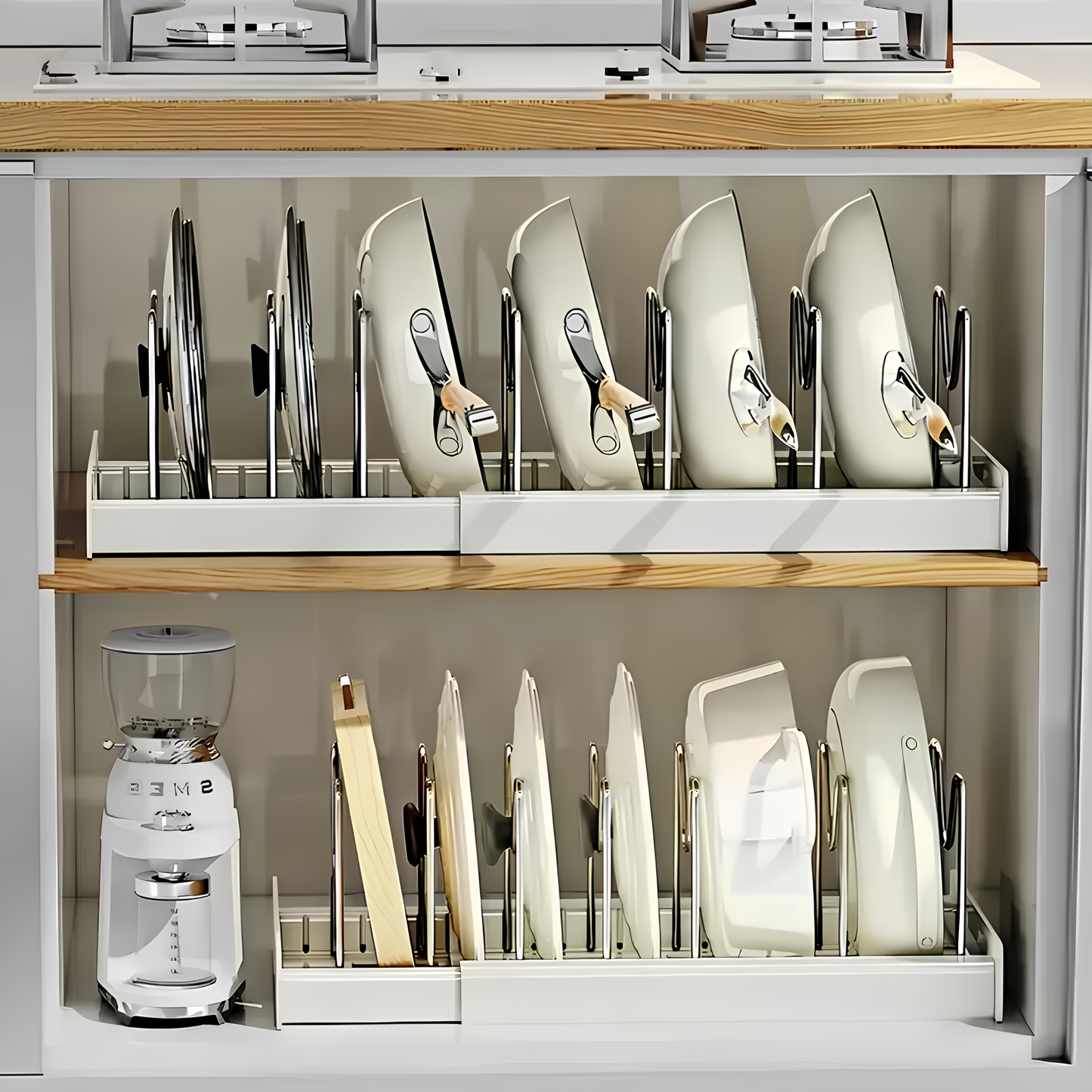 Retractable Kitchen Cabinet Organizer