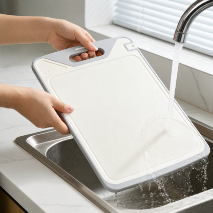 Lunoox™ Dual-Sided Titanium & Wheat Straw Cutting Board