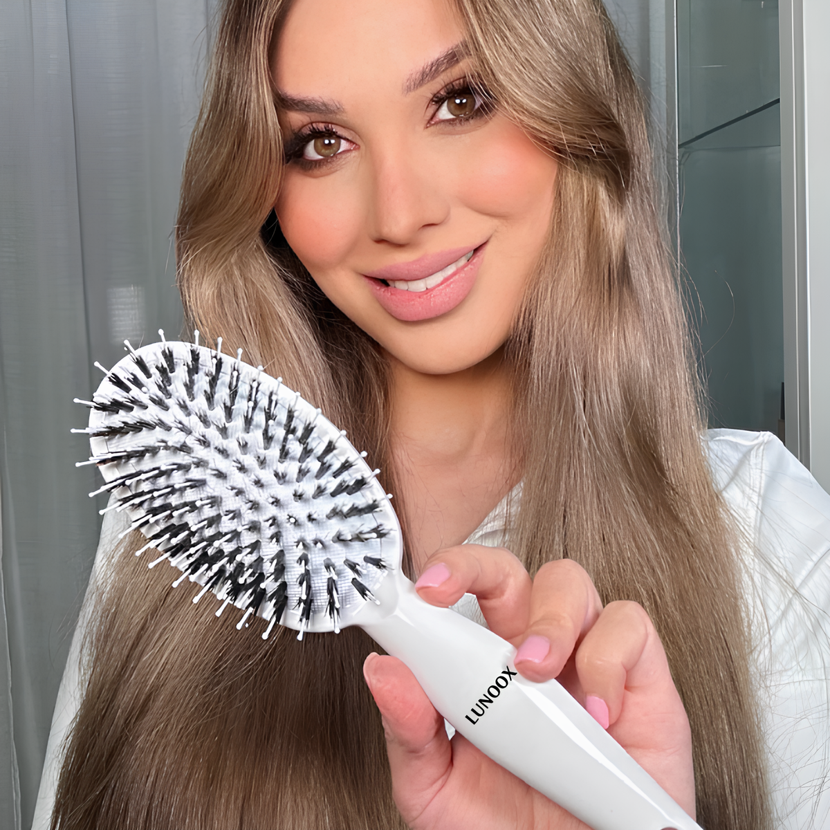 Lunoox™ Boar Bristle Hair Brush
